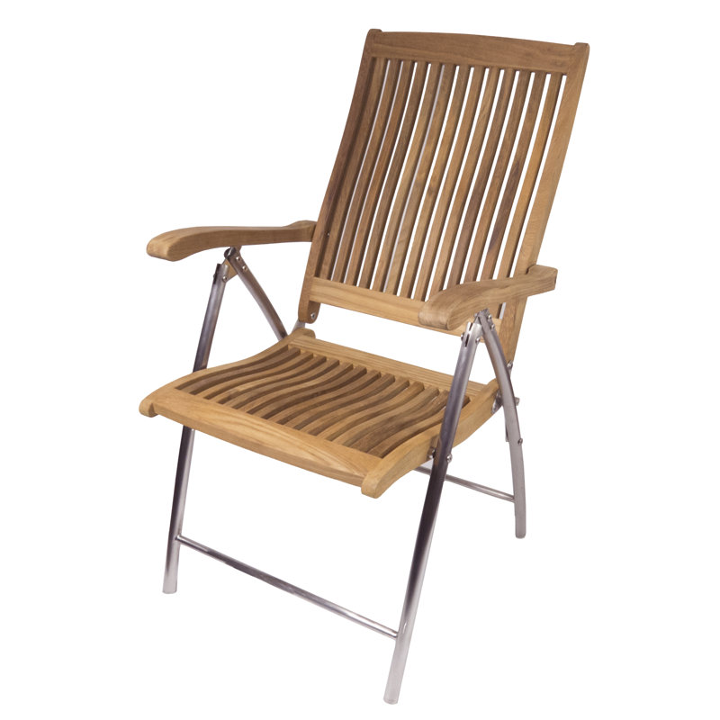 SeaTeak Windrift Folding 6Position Reclining Deck Chair Wayfair